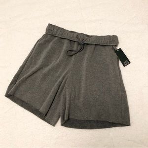 🆕 NWT Heather Gray High Waist Casual Jogger Sweat Shorts